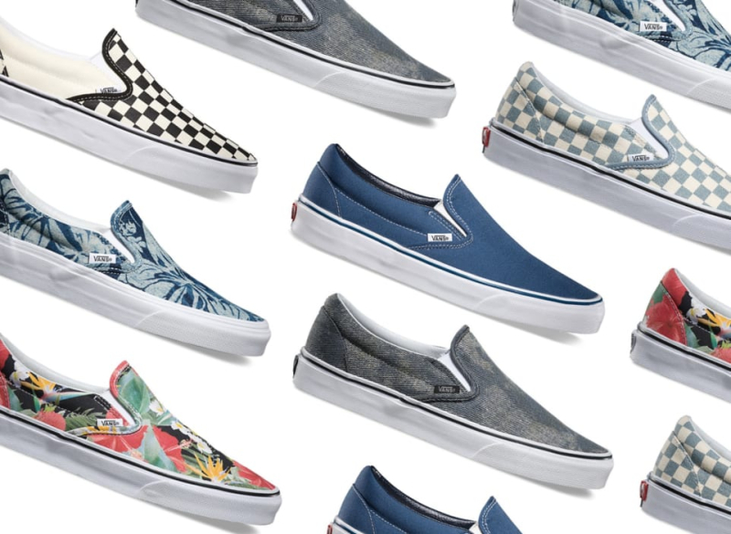 vans slip on shoes