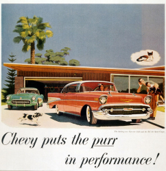 a vintage chevy ad